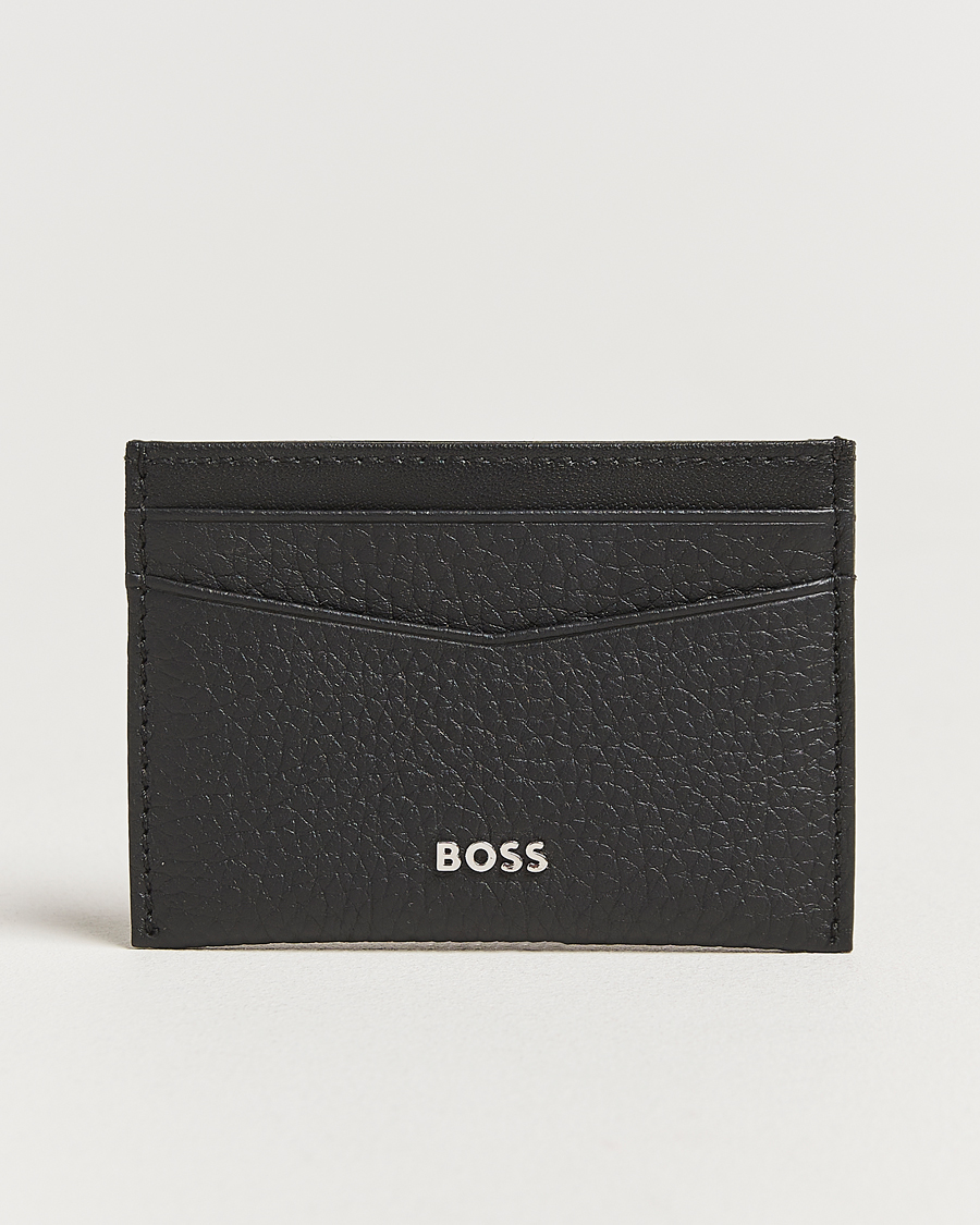 Homme | Portefeuilles | BOSS BLACK | Crosstown Leather Card Holder Black