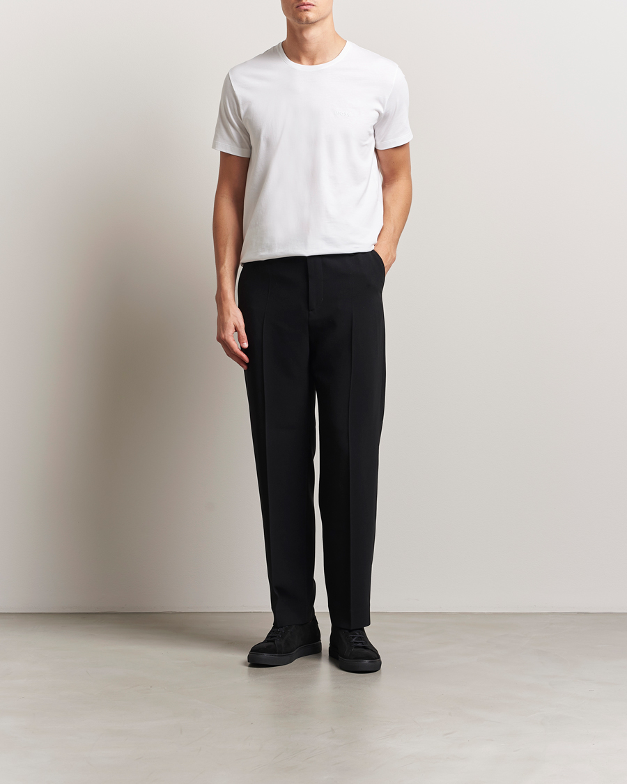 Homme | T-shirts | BOSS BLACK | 2-Pack Relaxed Fit Crew Neck T-Shirt White