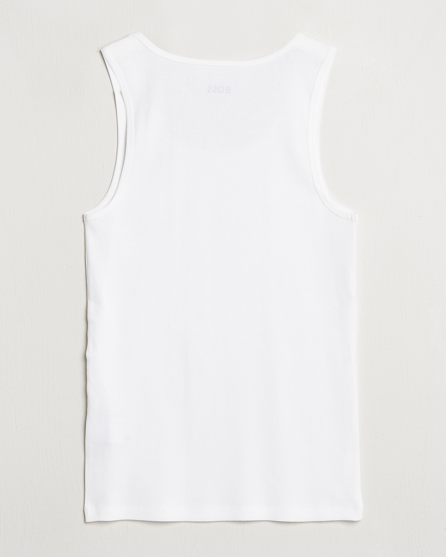 Homme | T-shirts | BOSS BLACK | 3-Pack Ribbed Tank Top White