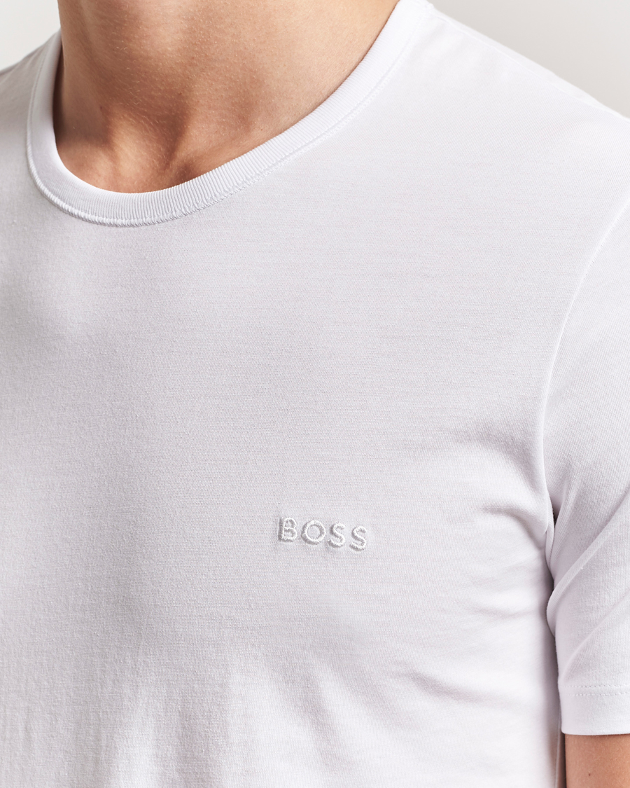 Homme | T-shirts | BOSS BLACK | 3-Pack Crew Neck T-Shirt White