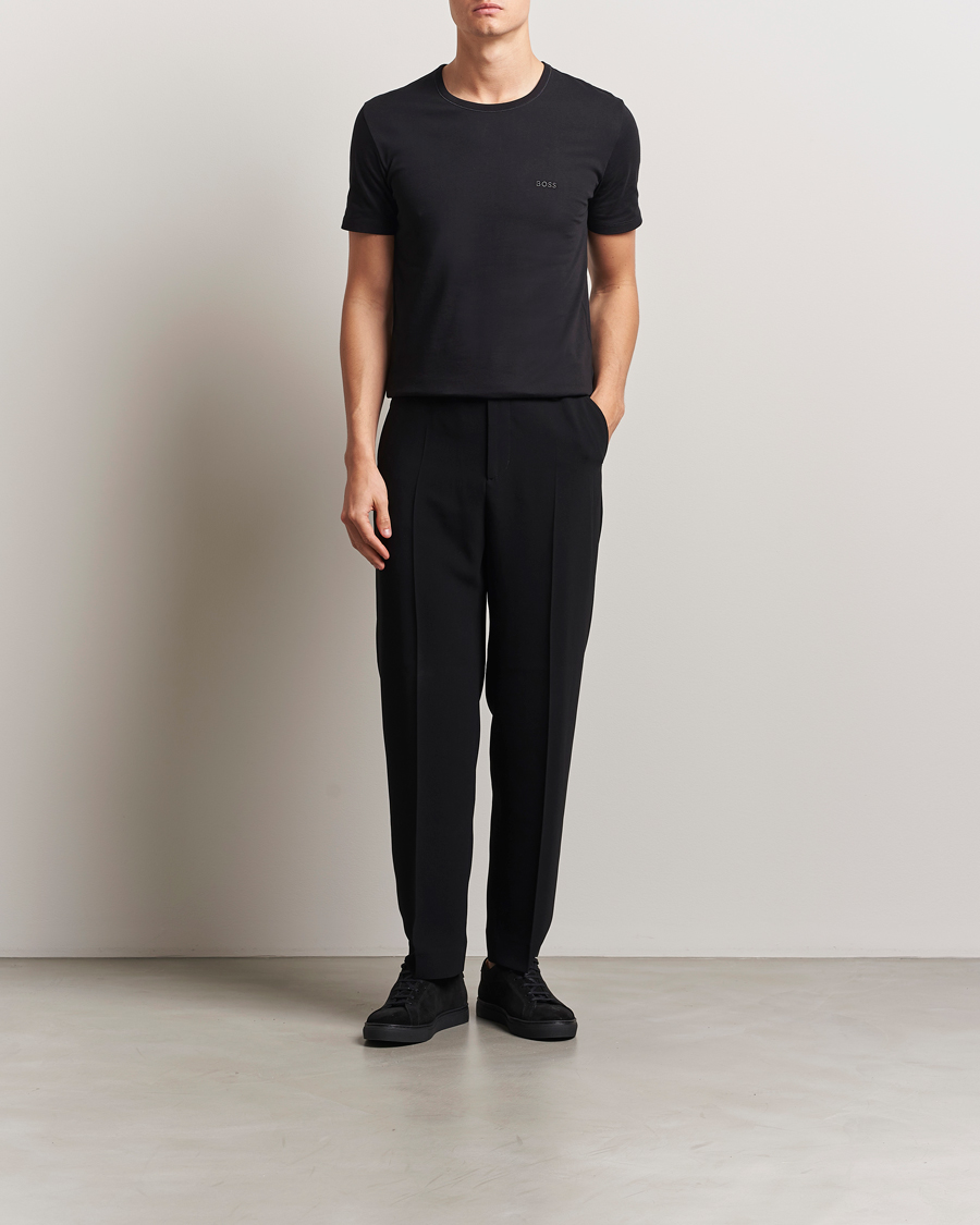 Homme | T-shirts | BOSS BLACK | 3-Pack Crew Neck T-Shirt Black/Blue/Grey