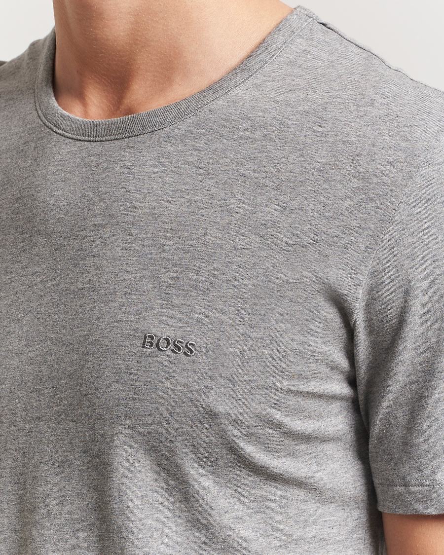 Homme | T-shirts | BOSS BLACK | 3-Pack Crew Neck T-Shirt White/Grey/Black