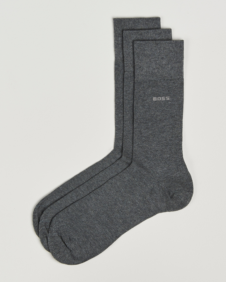 Homme | Sous-Vêtements Et Chaussettes | BOSS BLACK | 3-Pack RS Uni Socks Medium Grey