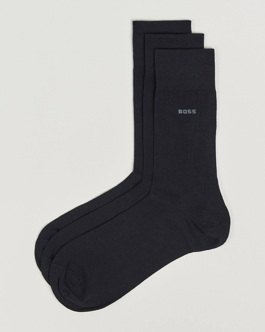 Homme | Sous-Vêtements Et Chaussettes | BOSS BLACK | 3-Pack RS Uni Socks Dark Blue