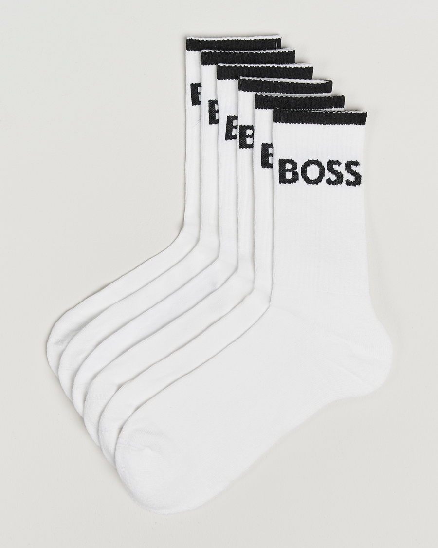 Homme | Sous-Vêtements Et Chaussettes | BOSS BLACK | 6-Pack Sport Socks White