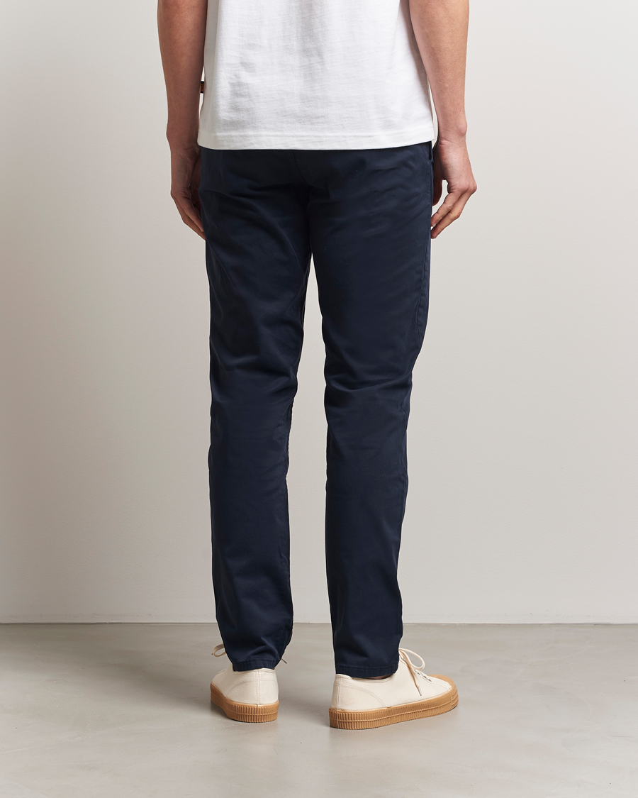 Homme | Pantalons | BOSS ORANGE | Tapered Fit Cotton Chinos Dark Blue