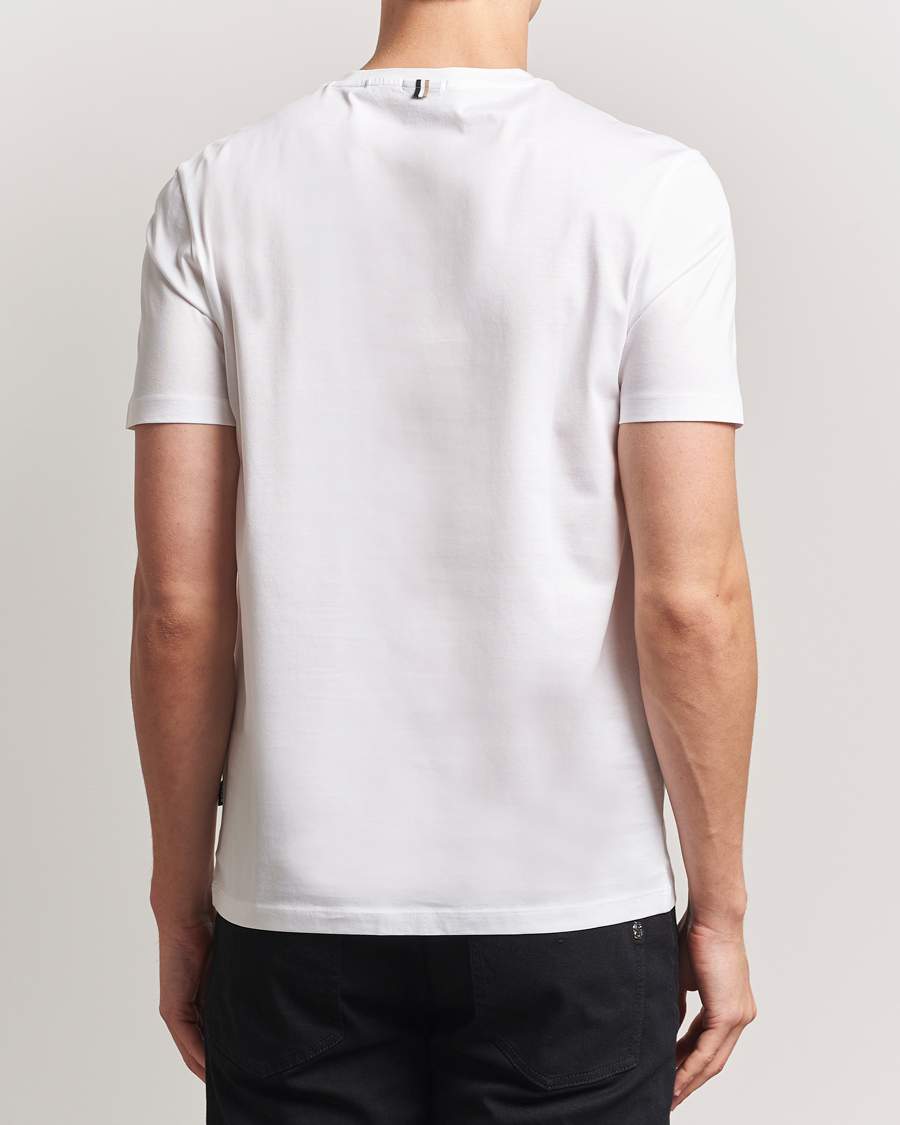 Homme | T-shirts | BOSS BLACK | Tessler Mercerized Crew Neck T-Shirt White