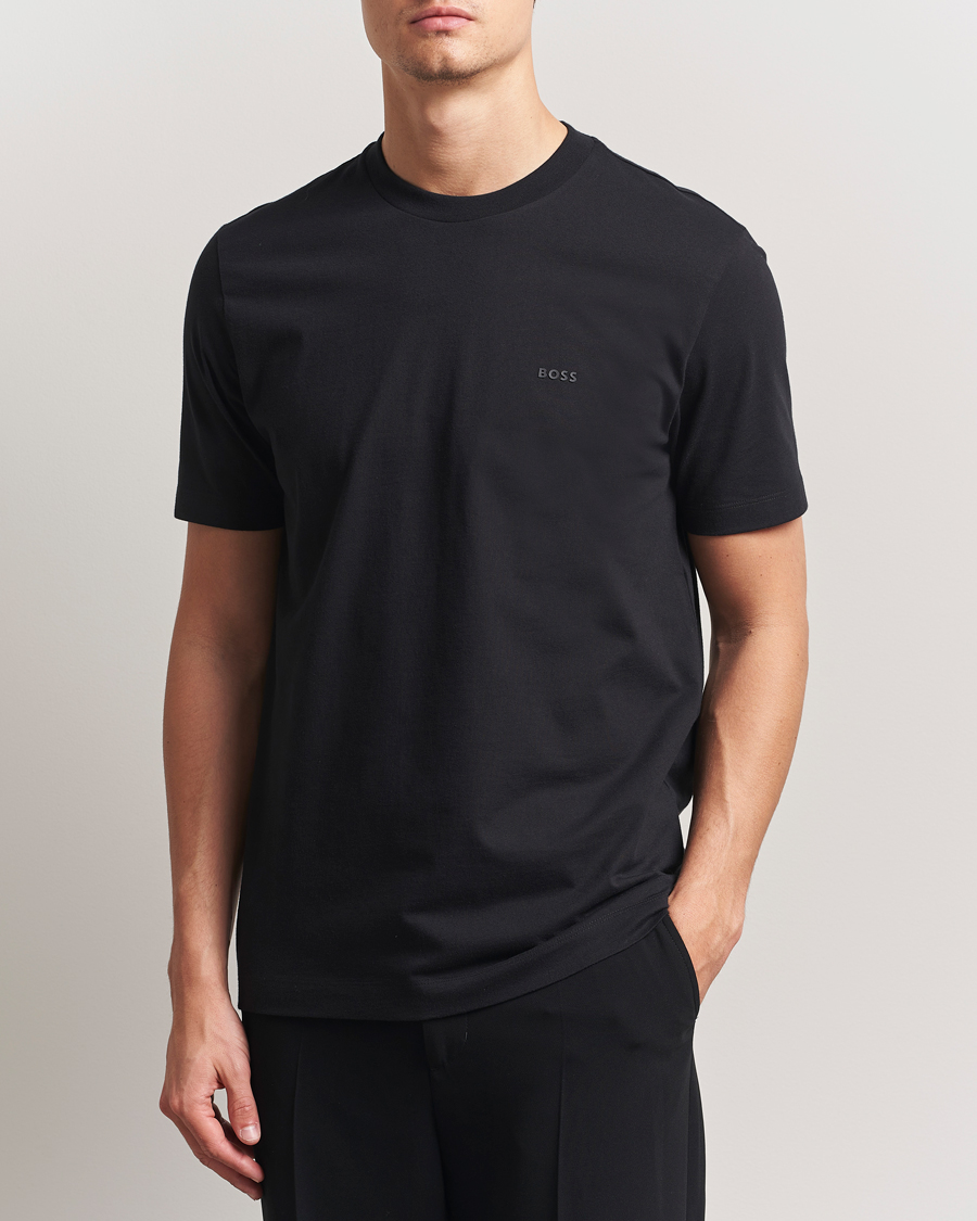 Homme | T-shirts | BOSS BLACK | Thompson Crew Neck T-Shirt Black