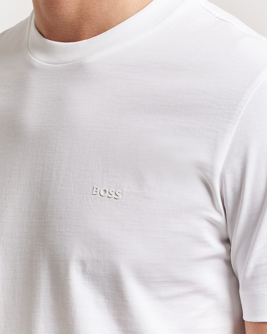 Homme | T-shirts | BOSS BLACK | Thompson Crew Neck T-Shirt White