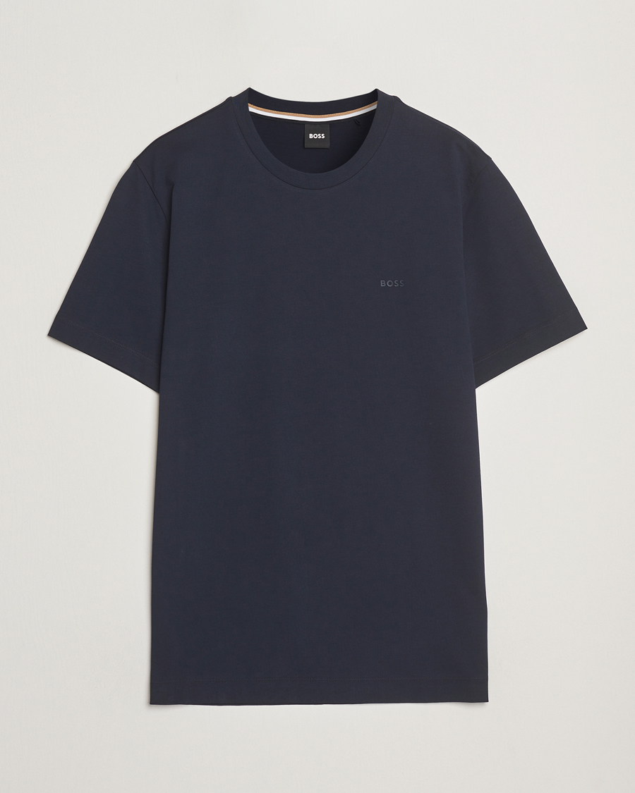 Homme | T-shirts | BOSS BLACK | Thompson Crew Neck T-Shirt Dark Blue