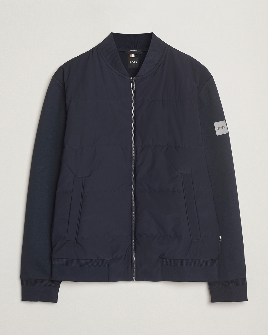 Homme | Manteaux Et Vestes | BOSS BLACK | Skiles Hybrid Jacket Dark Blue