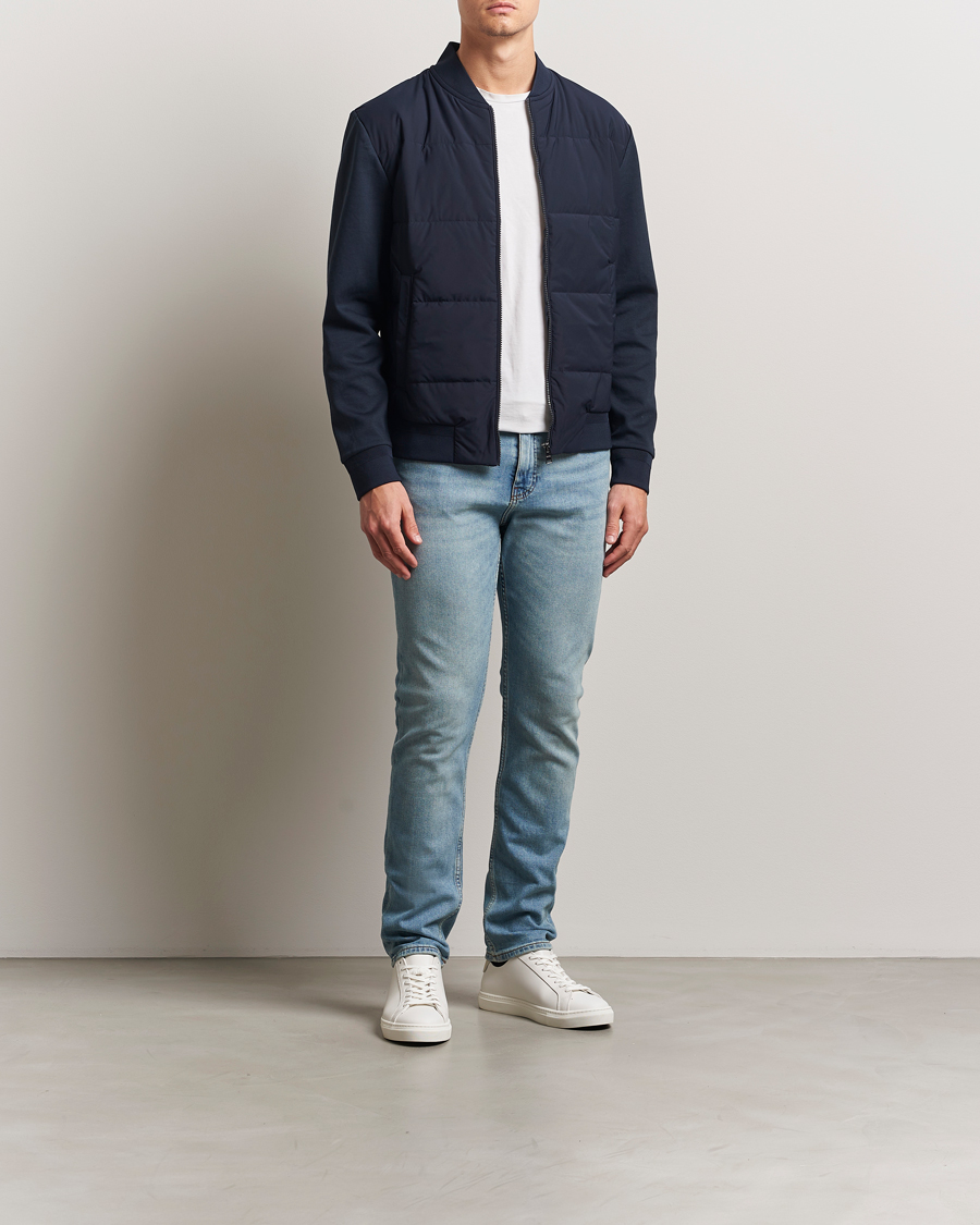 Homme | Manteaux Et Vestes | BOSS BLACK | Skiles Hybrid Jacket Dark Blue