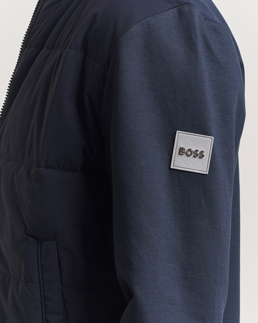 Homme | Manteaux Et Vestes | BOSS BLACK | Skiles Hybrid Jacket Dark Blue