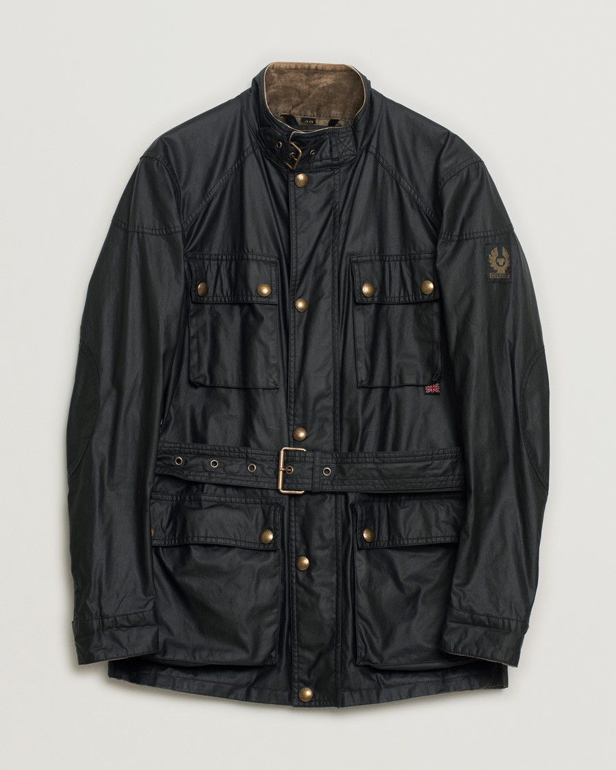 Homme | Belstaff Roadmaster Belted Jacket Black | Pre-owned | Belstaff Roadmaster Belted Jacket Black