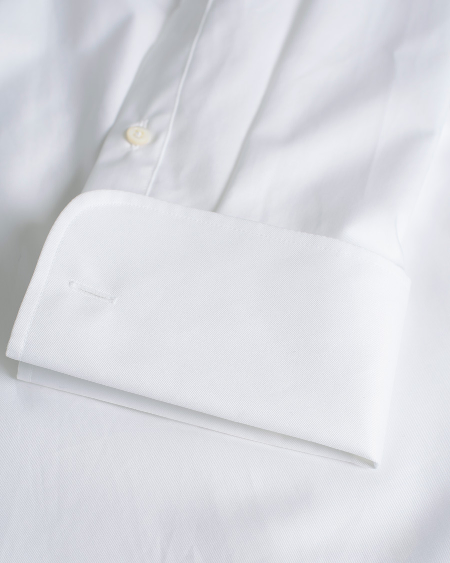 Homme | Stenströms Slimline Smoking Shirt White | Pre-owned | Stenströms Slimline Smoking Shirt White