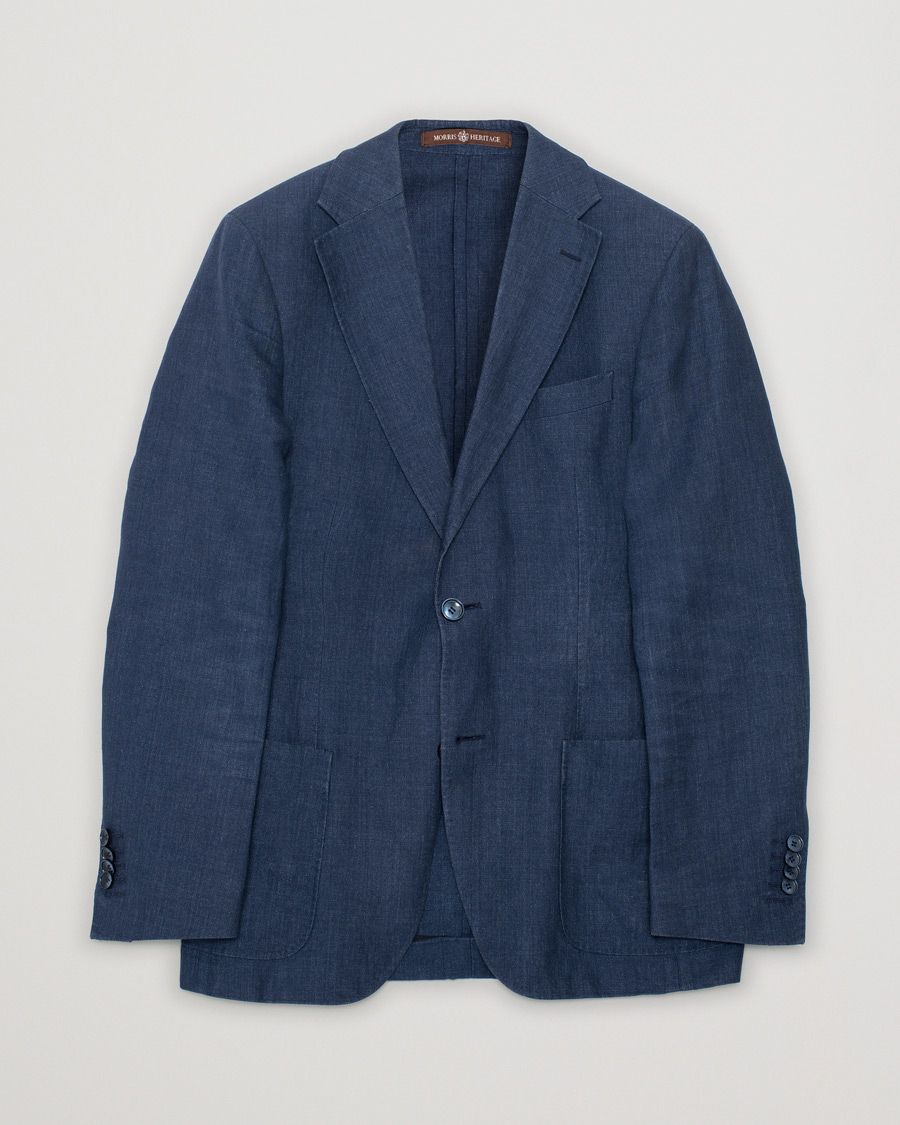 Homme | Morris Heritage Edward Oxford Blazer Navy | Pre-owned | Morris Heritage Edward Oxford Blazer Navy