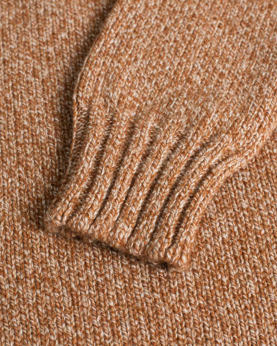 Homme | Pulls Et Tricots | Pre-owned | Gran Sasso Multitone Cashmere Rollneck Rust 50