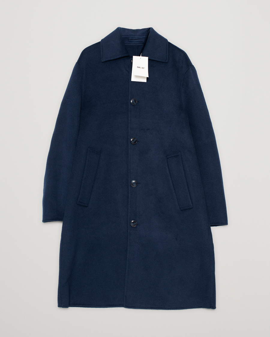Homme | Manteaux Et Vestes | Pre-owned | NN07 Franco Wool Coat Navy Blue