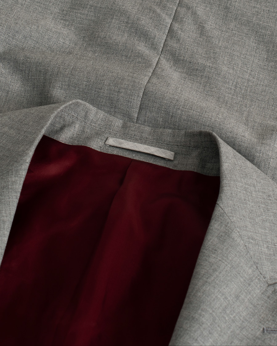 Homme | Pre-owned Blazers | Pre-owned | Brunello Cucinelli Peak Lapel Wool Blazer Light Grey