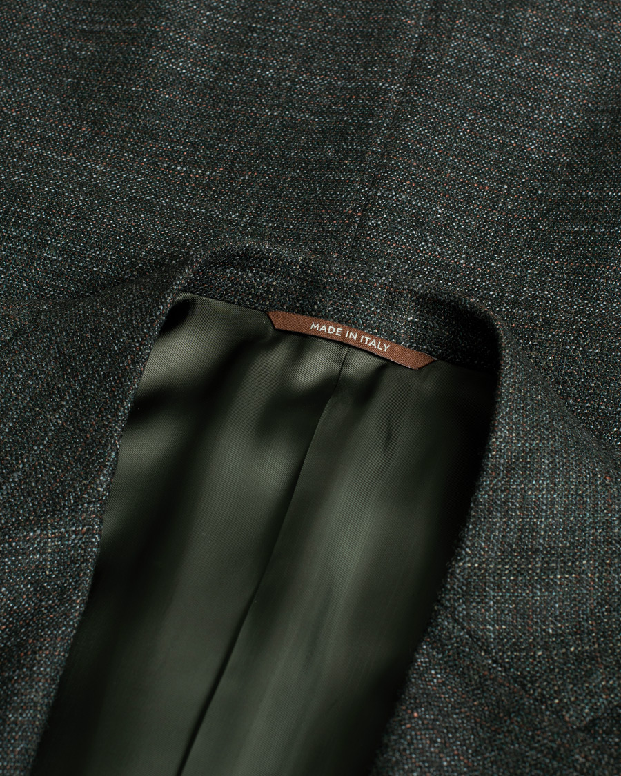 Homme | Blazers | Pre-owned | Canali Silk/Cashmere Blazer Green Melange 50