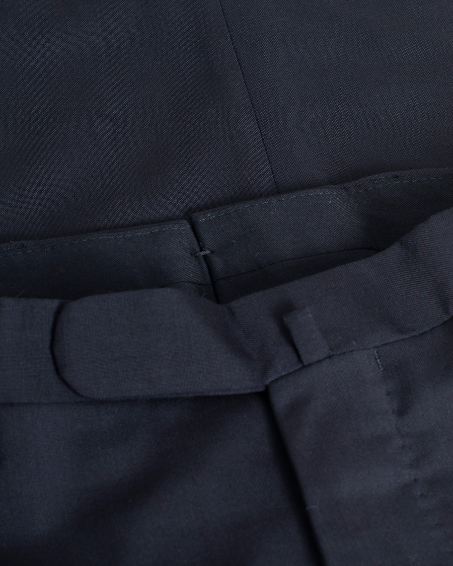 Homme | Pantalons | Pre-owned | Boglioli Wool Trousers Navy 46