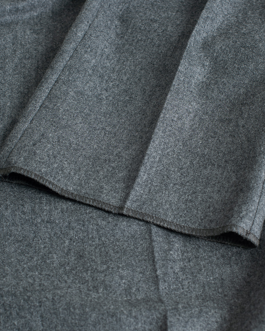 Homme | Pantalons | Pre-owned | Zegna Carded Flannel Trousers Grey Melange