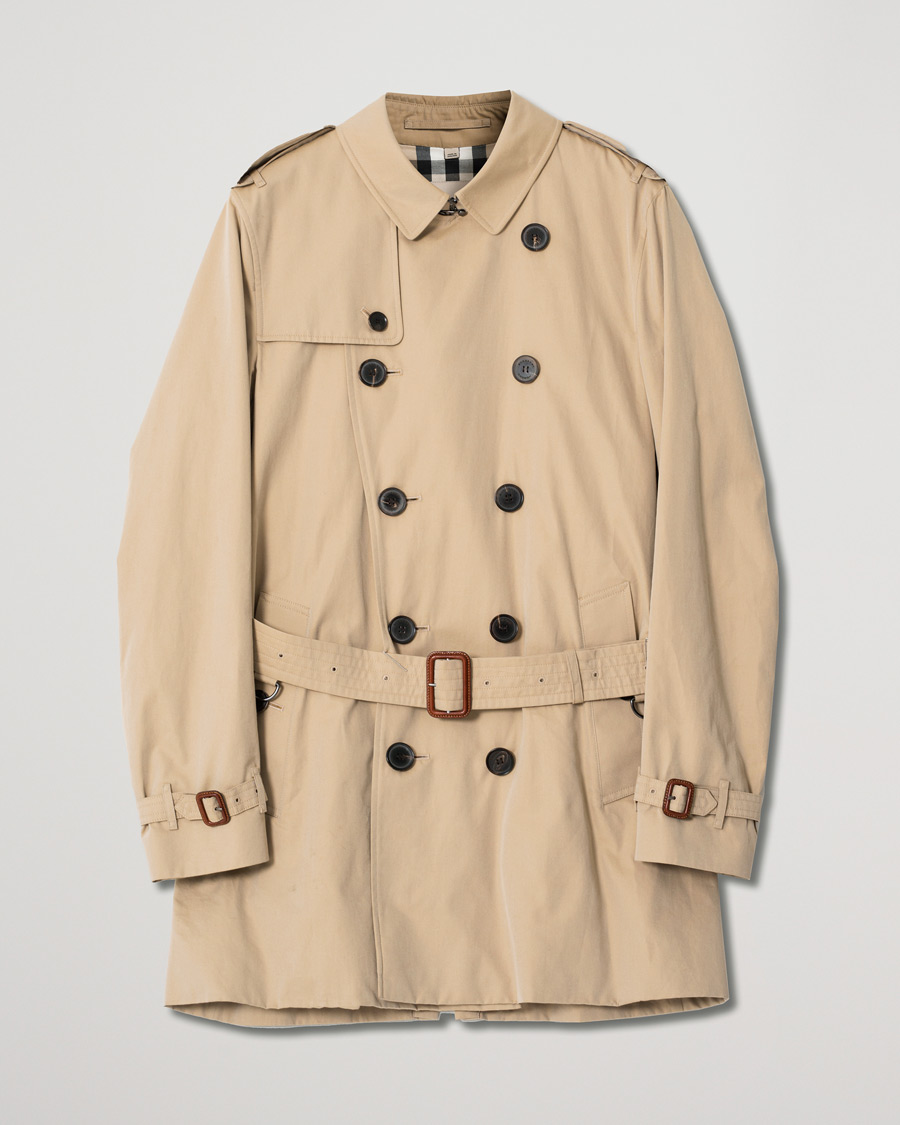 Homme | Burberry Britton Trenchcoat Beige | Pre-owned | Burberry Britton Trenchcoat Beige